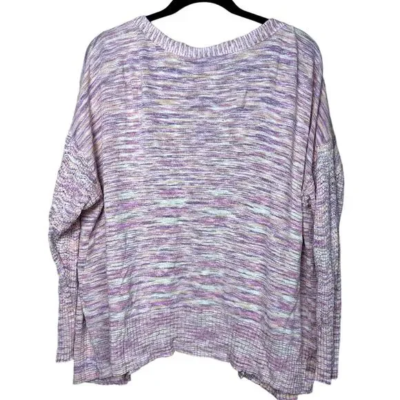 Sundance Long Sleeved Pink Cotton Knit Cardigan Women Petitie XL Pink Lagenlook - Picture 2 of 9